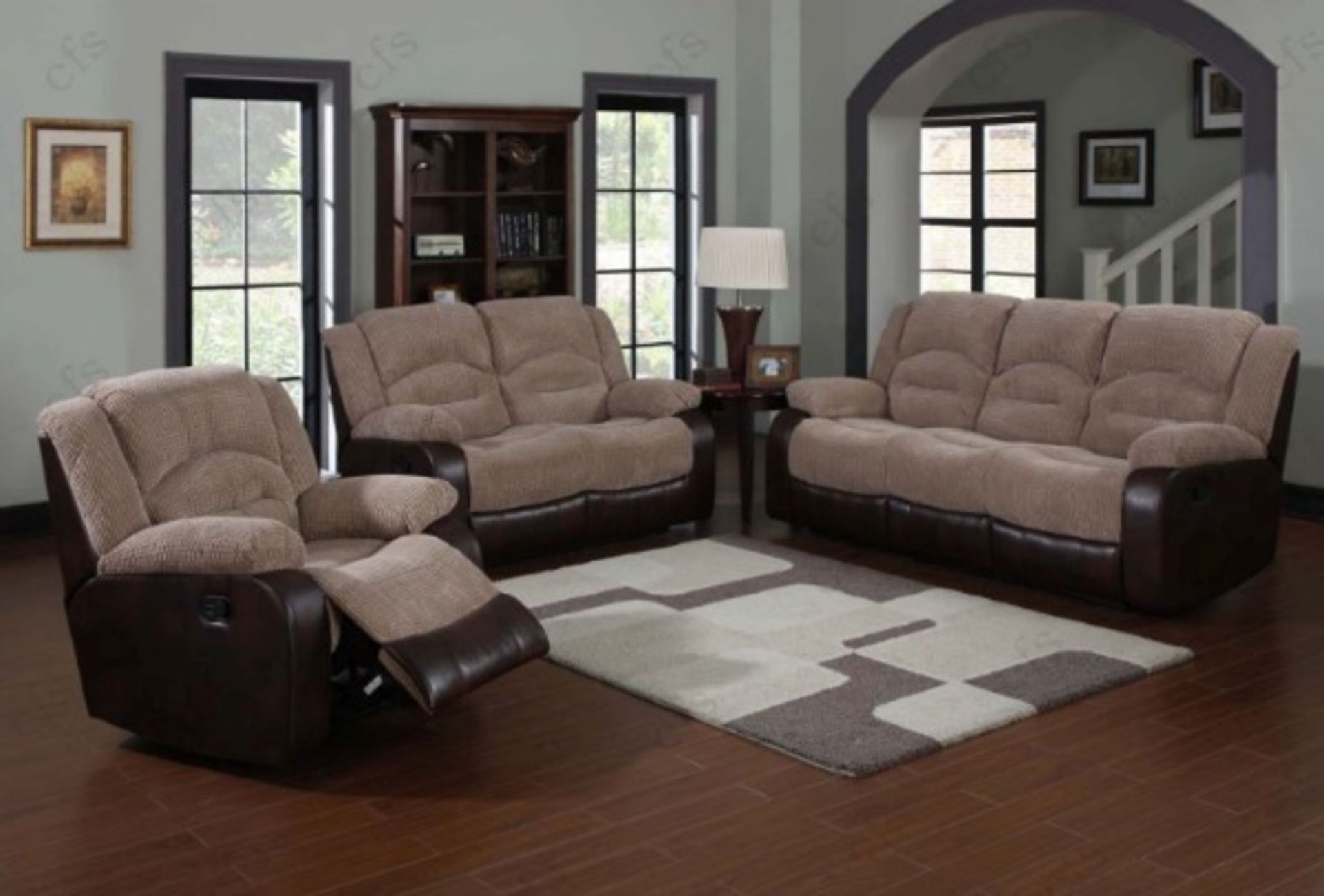 Brand new direct from the manufacturers Morrocco 3 seater reclining sofa plus 2 seater reclining