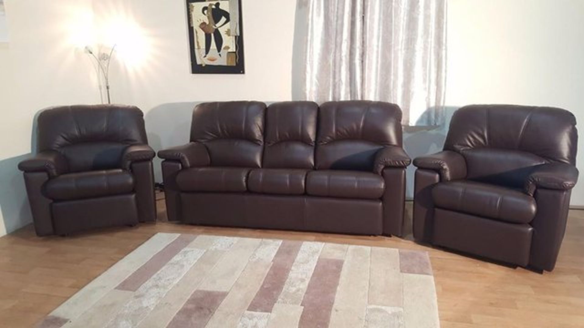 Brand new direct from the manufacturers Ripley 3 seater sofa plus 2 arm chairs plus a matching