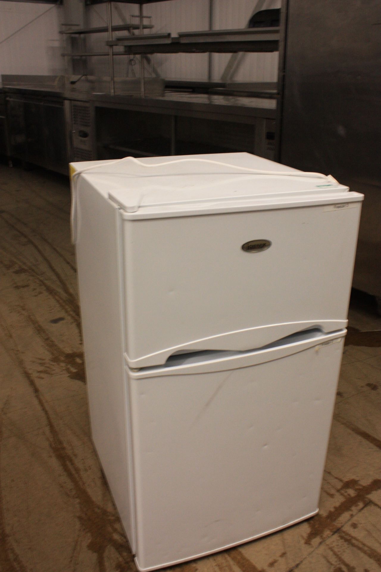 Igenix half fridge half freezer. Width 470mm x depth 500mm x height 840mm