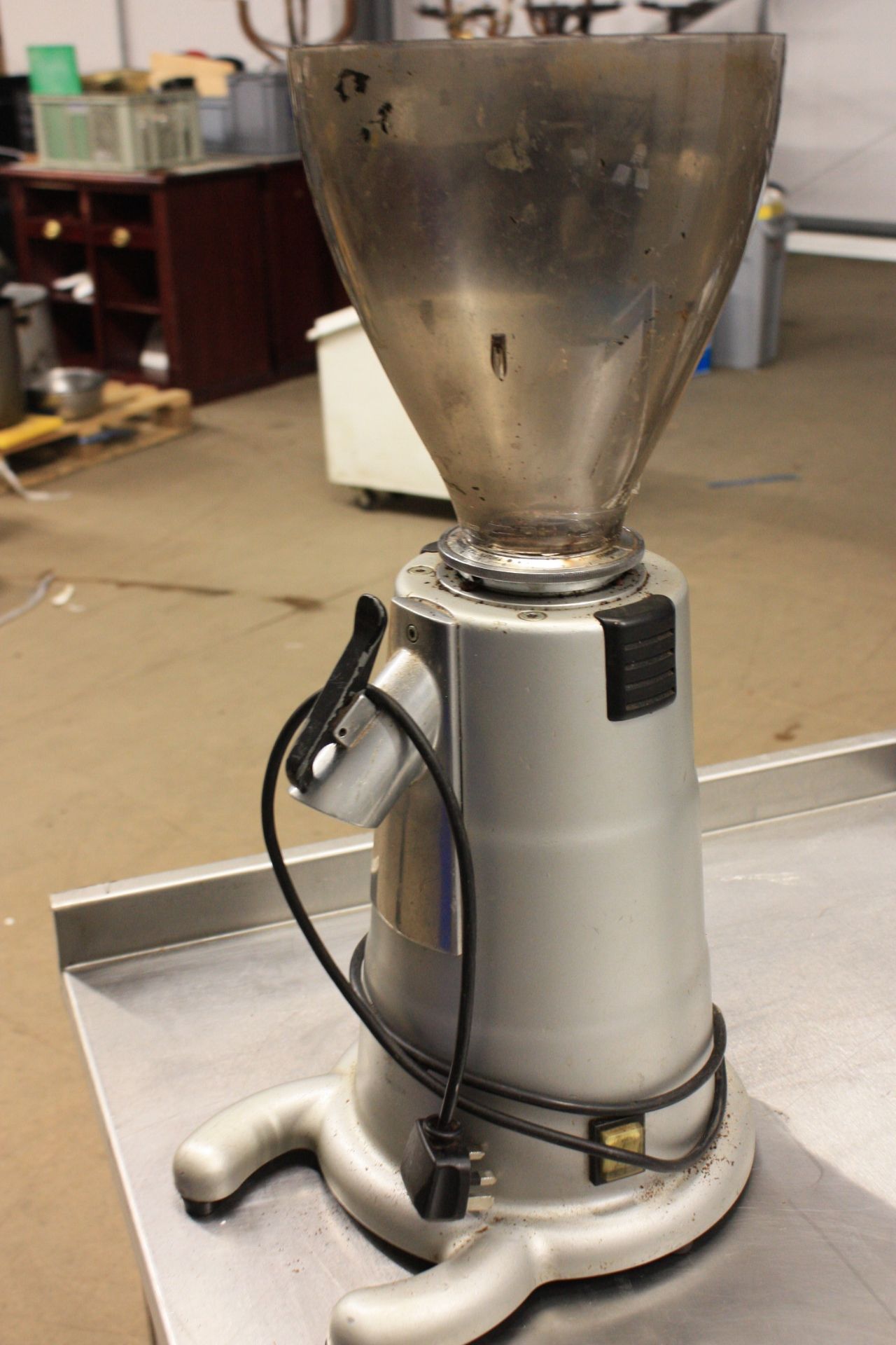 Coffee Bean Grinder. Needs new plastic hopper. 240v. - Image 2 of 2