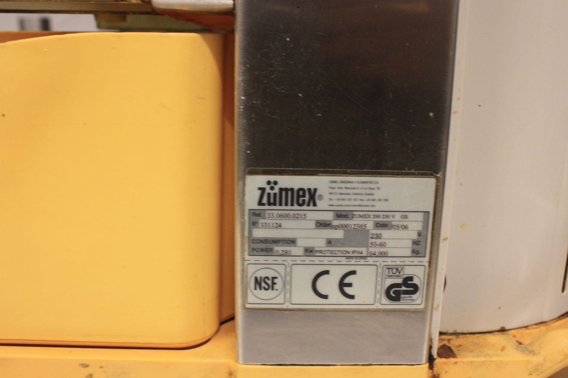 Zumex Whole fresh orange juicer on stainless steel stand. 240v. Model Zumex 200. - Image 2 of 4