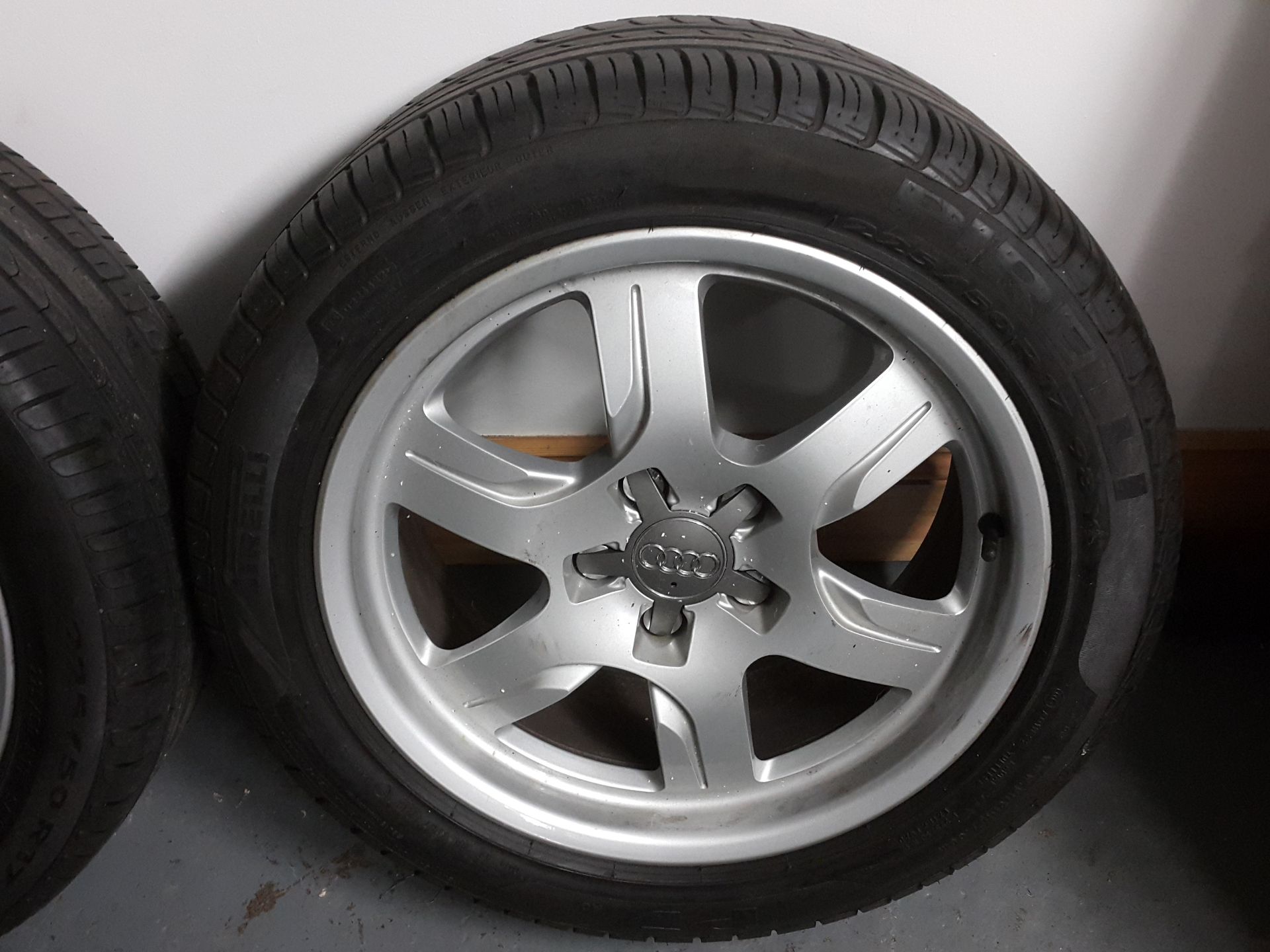 4 X AUDI A5 17" ALLOY WHEELS WITH PIRELLI CINTURATO TYRES 225/50/R17 - Image 6 of 9