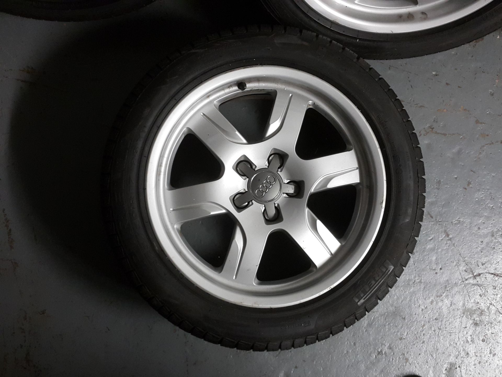 4 X AUDI A5 17" ALLOY WHEELS WITH PIRELLI CINTURATO TYRES 225/50/R17 - Image 8 of 9