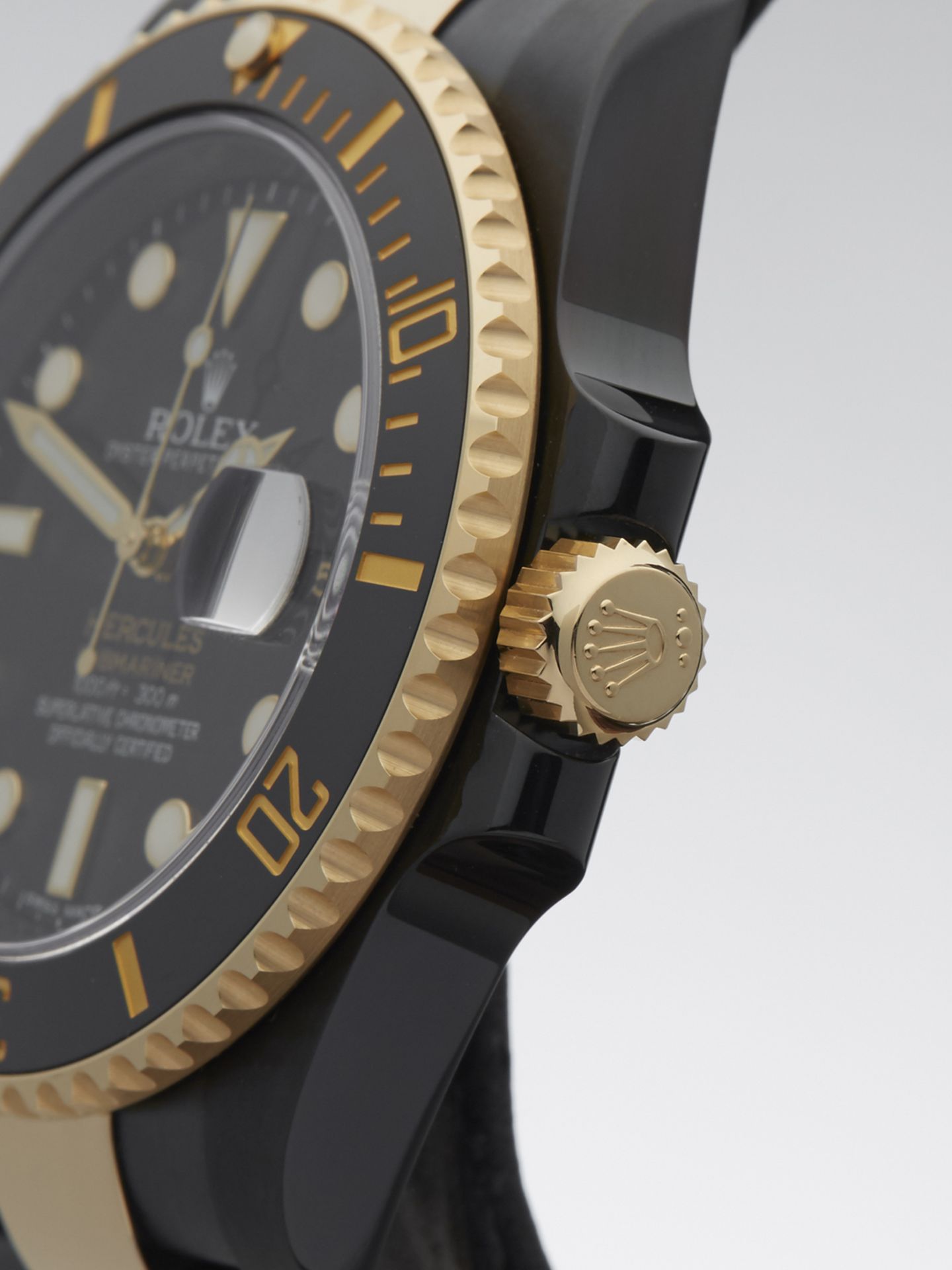 Rolex Submariner Hercules Custom Gold/DLC 40mm ADLC Coated Stainless Steel & 18k Yellow Gold - Image 4 of 9