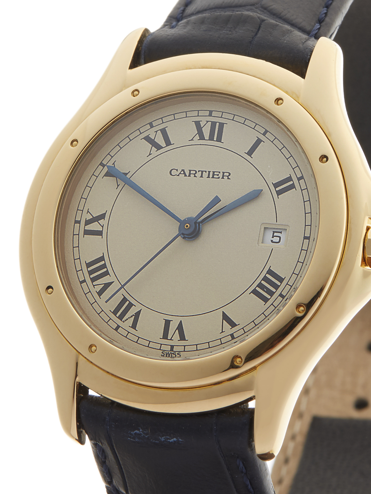 Cartier Cougar 33mm 18k Yellow Gold 116000R - Image 3 of 8