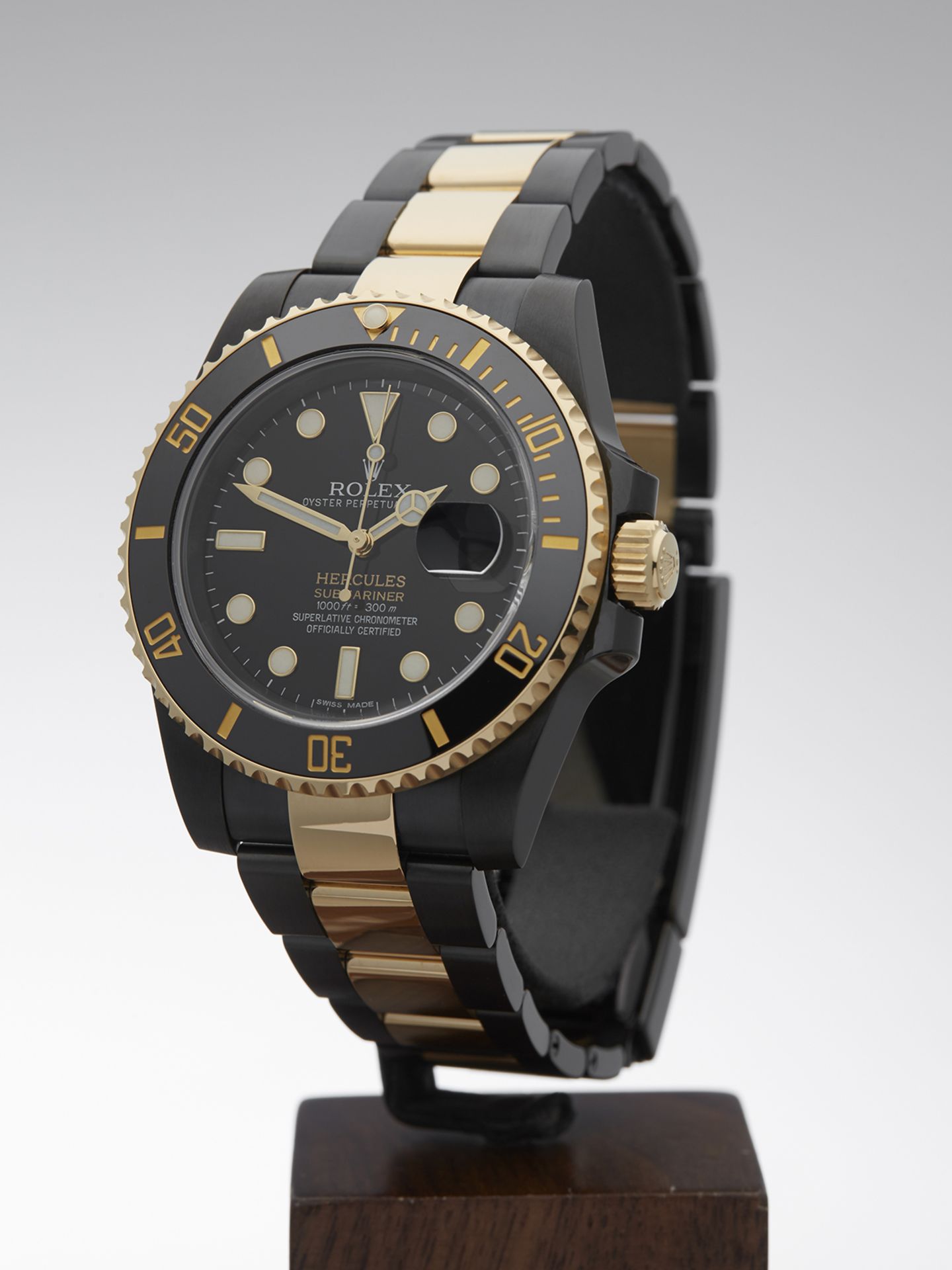 Rolex Submariner Hercules Custom Gold/DLC 40mm ADLC Coated Stainless Steel & 18k Yellow Gold - Image 2 of 9