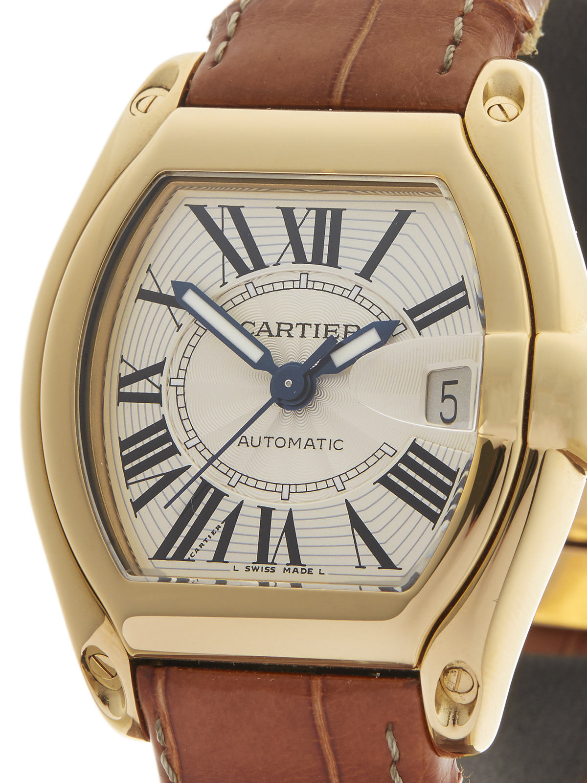 Cartier Roadster 34mm 18k Yellow Gold 2524 or W62003V2 - Image 3 of 9