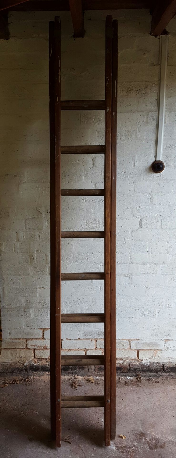 2 x Vintage Wooden Step Ladders Plus 1 other - Image 2 of 3