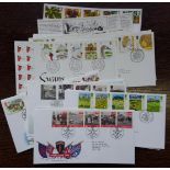 Stamps Collection of 18 British First Day Covers 1990's