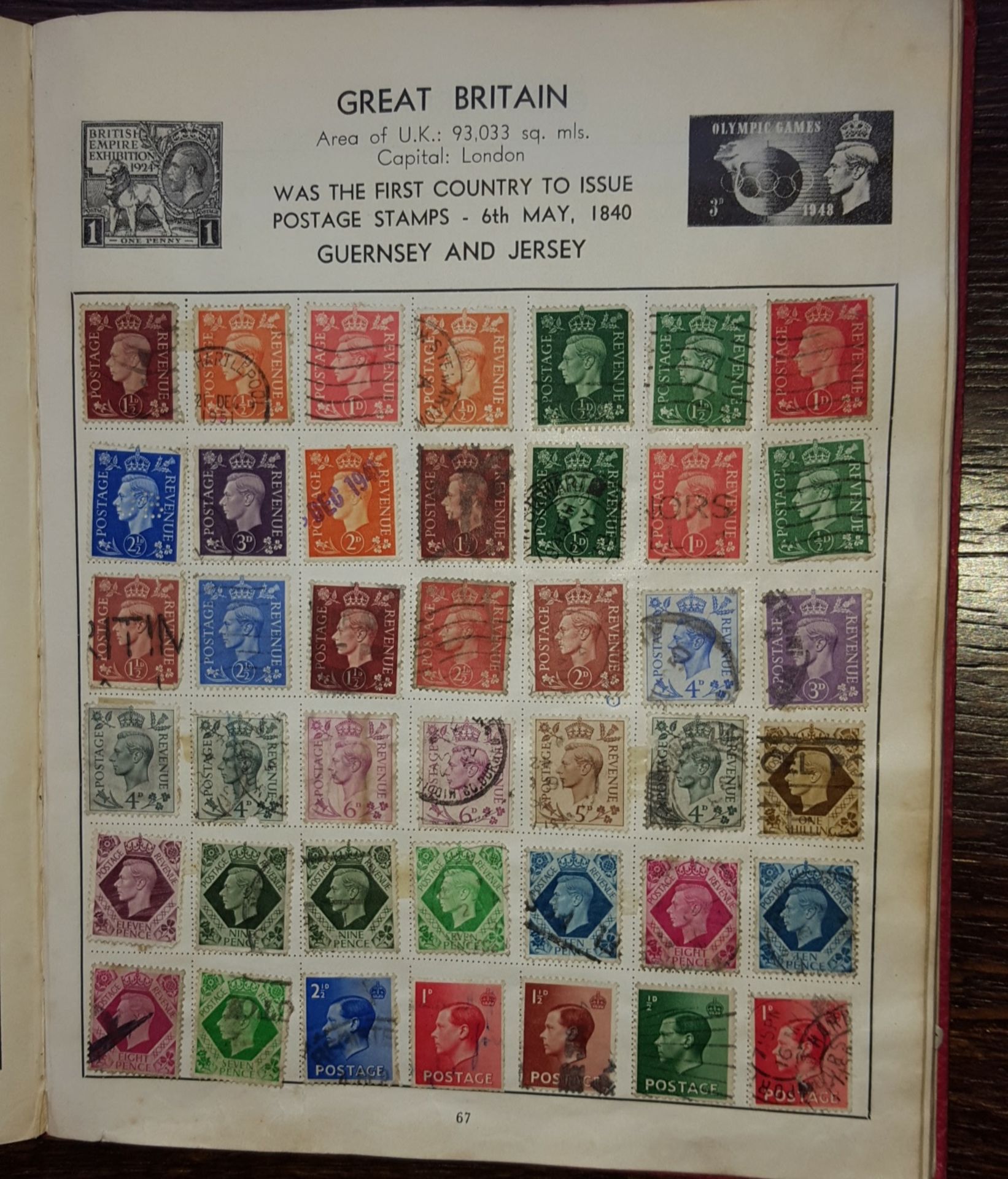 Stirling Stamp Album Plus 2 Others Approx 700 Stamps - Image 3 of 9