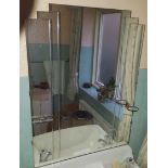 Large Art Deco Bathroom Mirror