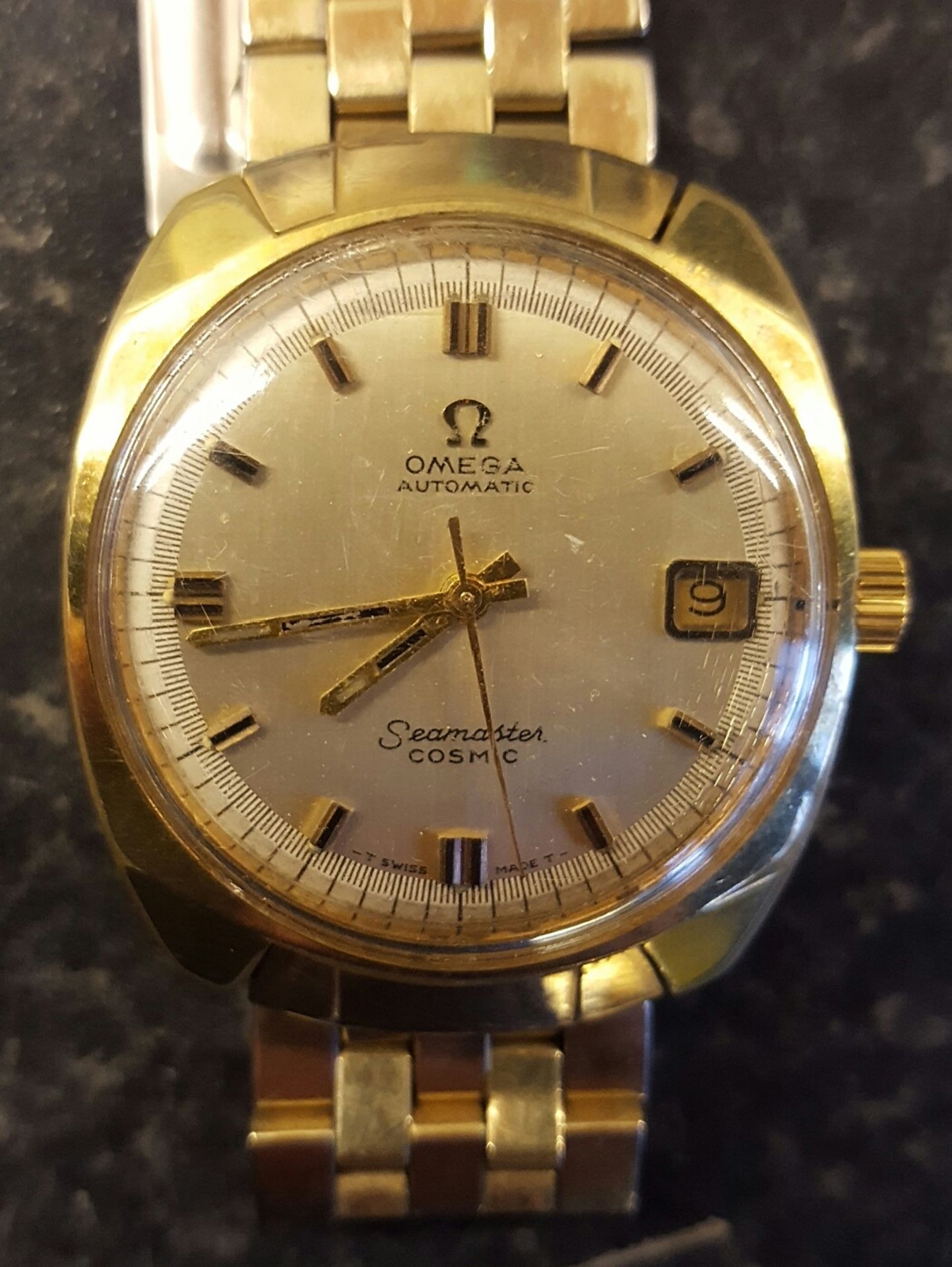 Omega Seamaster Cosmic Automated Wrist Watch Gold Coloured