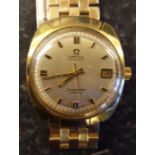 Omega Seamaster Cosmic Automated Wrist Watch Gold Coloured