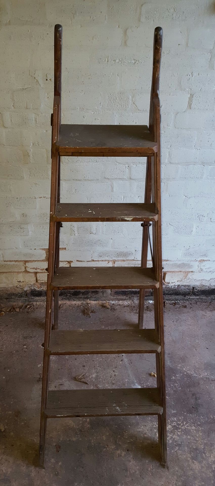 2 x Vintage Wooden Step Ladders Plus 1 other - Image 3 of 3