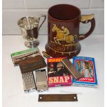 Vintage Retro Parcel of Collectables Includes Snuff Box & Lighters