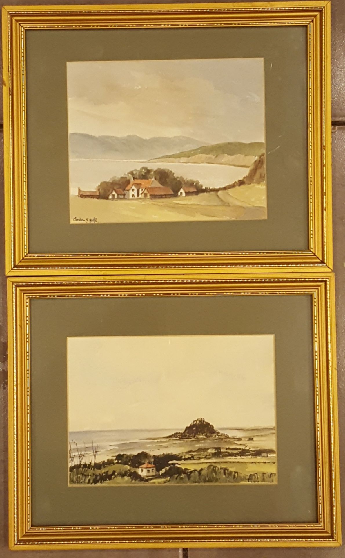 2 x Small Watercolour Paintings 20th Century. One signed