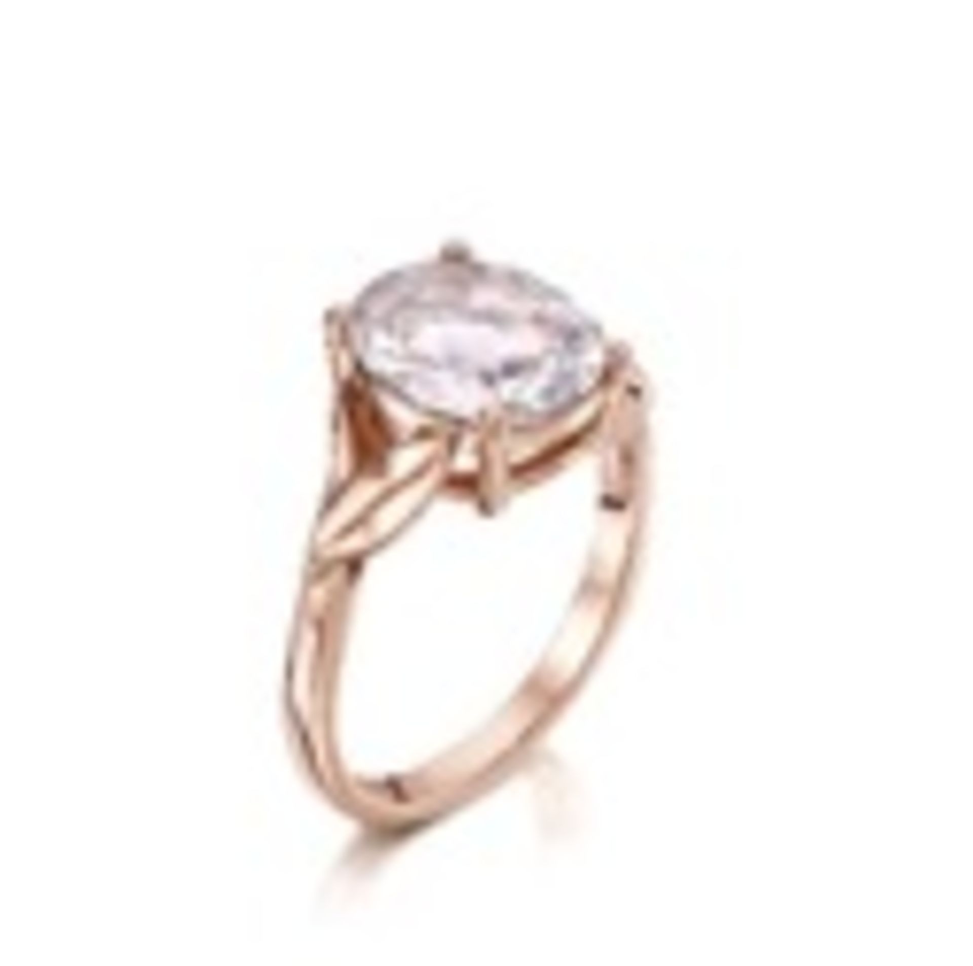 Pink quartz & 9ct rose gold leaf ring Re-modelled ring 4.12 grams