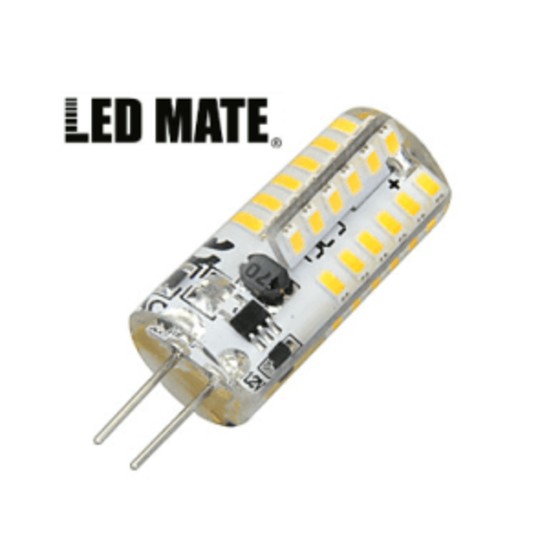 1000 LEDMATE brand G4 LED's. Each LED is individually boxed. 100 pieces in a box. 10 Boxes supplied