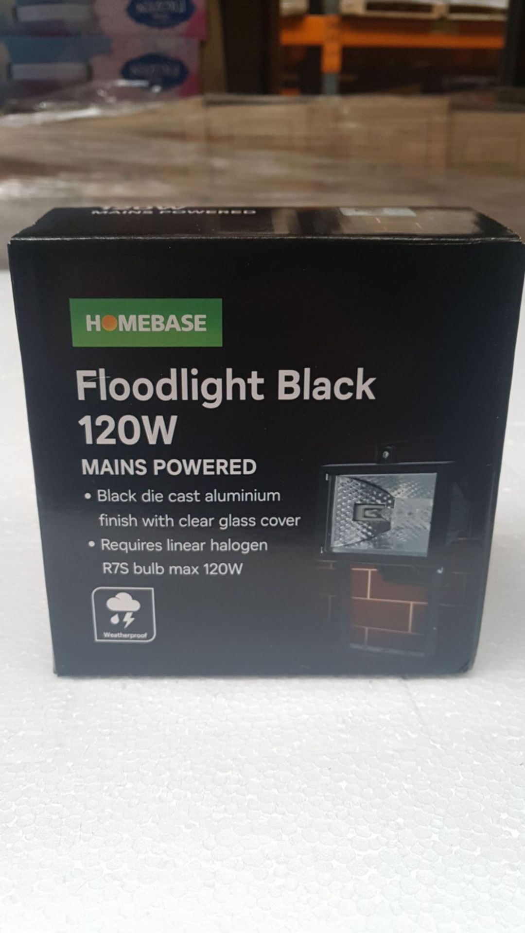 48 x Brand New 120w Black Diecast Aluminium Weatherproof Floodlights
