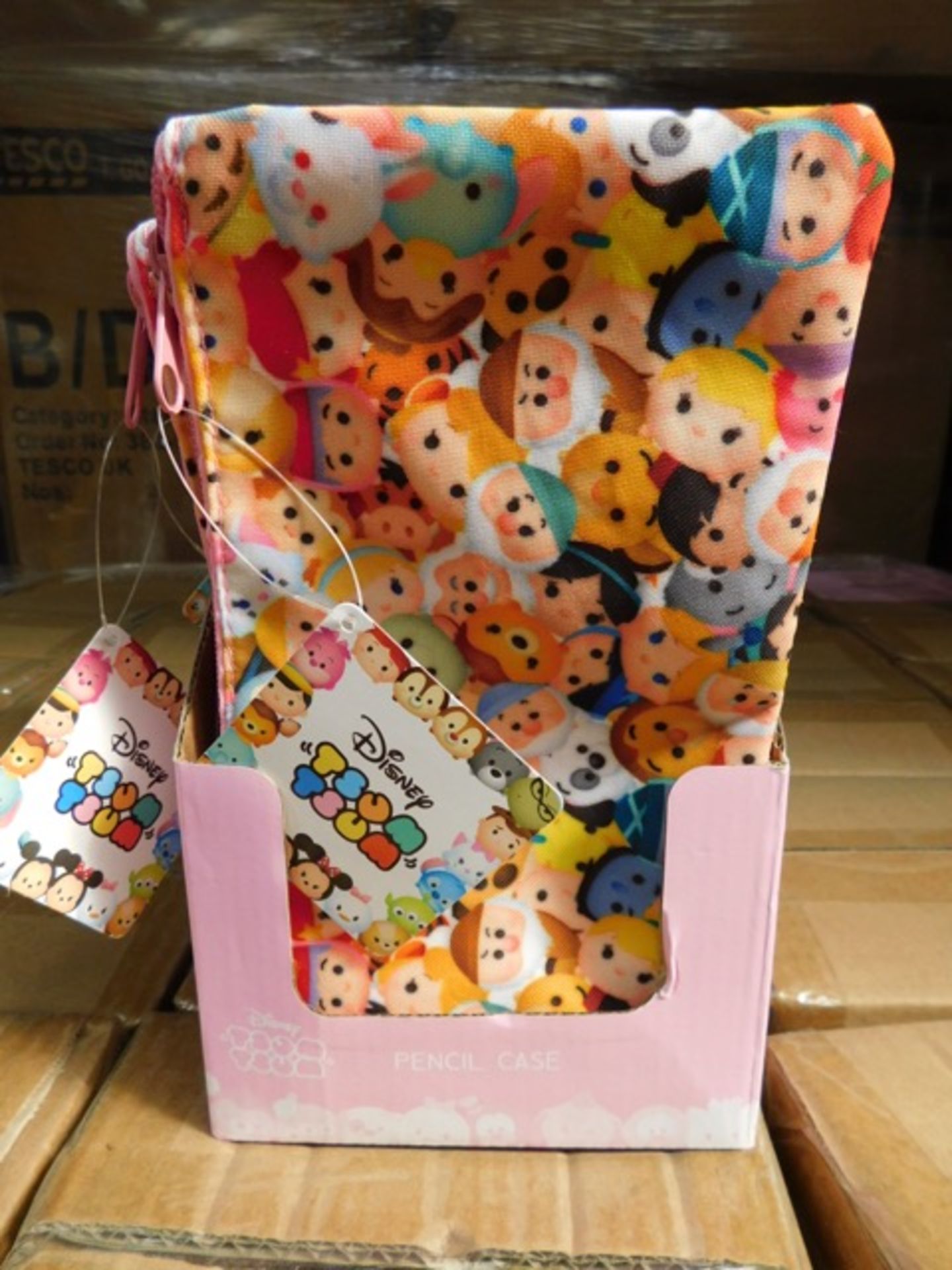 100 x Brand New Disney Tsum Tsum Large Pencil Cases