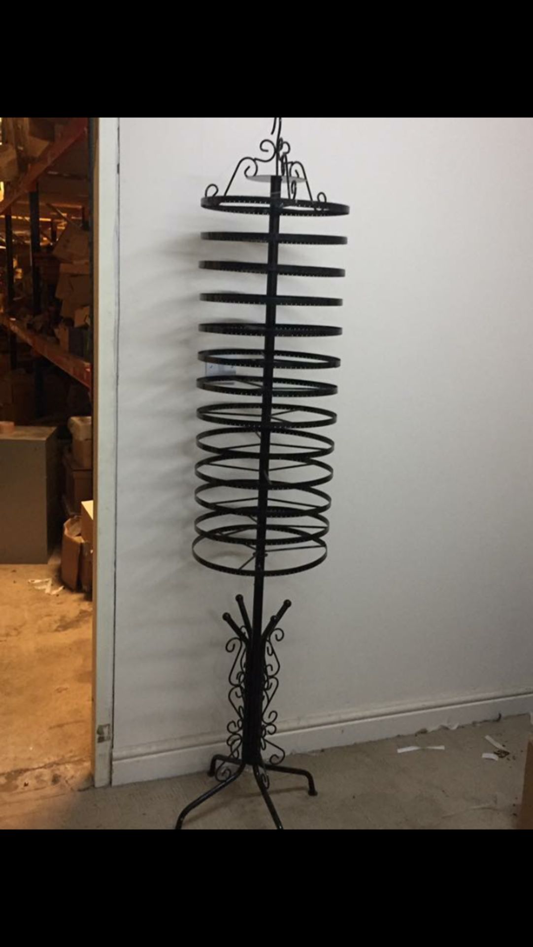 Earring stand 13 tier 180 cm tall shop display stand.