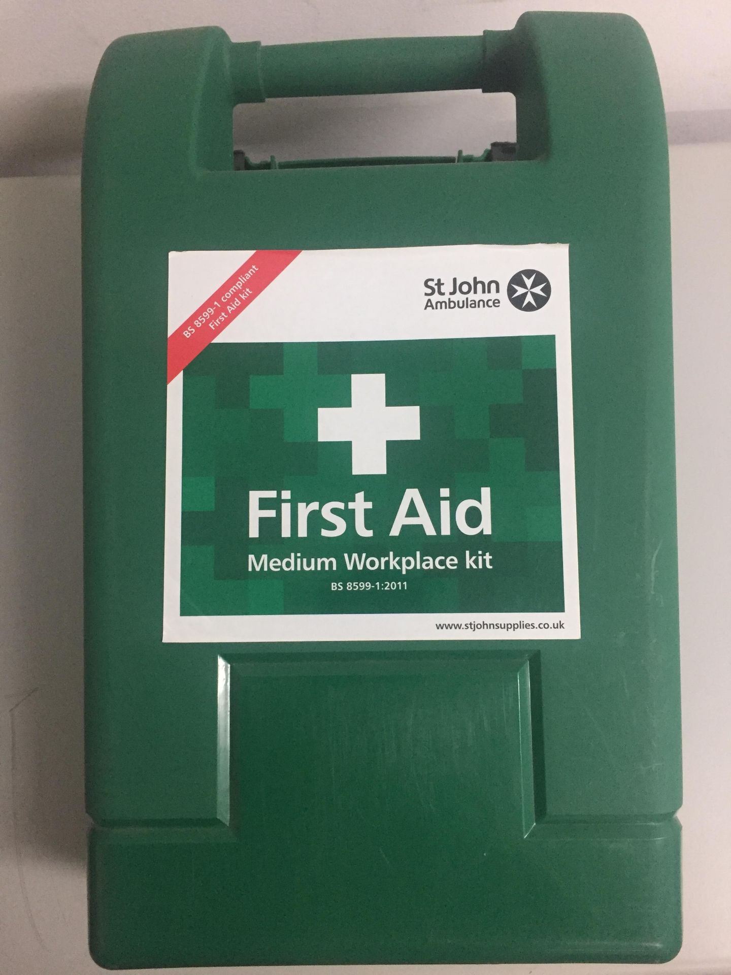 St Johns First Aid box. All in date