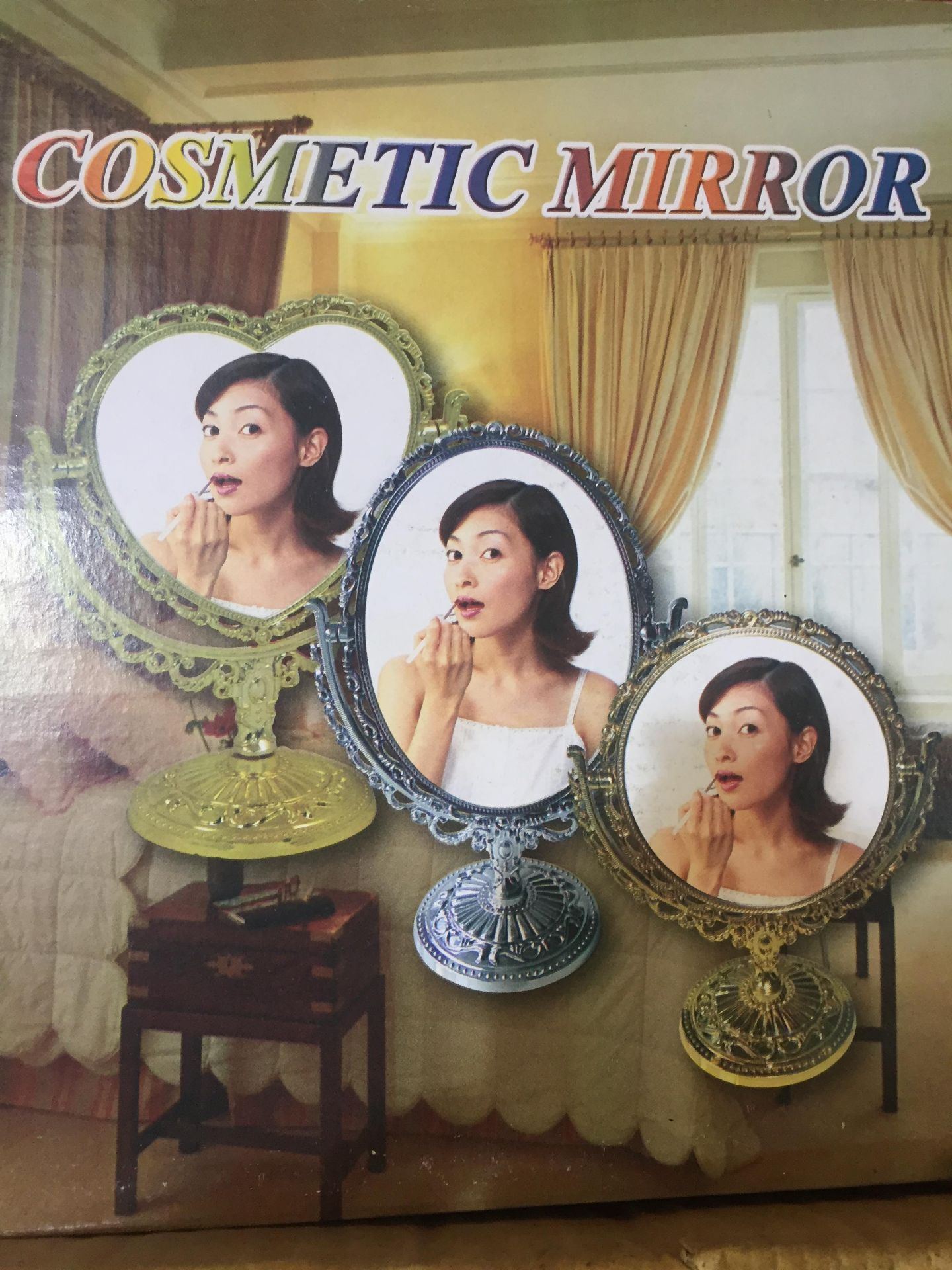 cosmetic mirrors. Mixed styles, boxed, 200