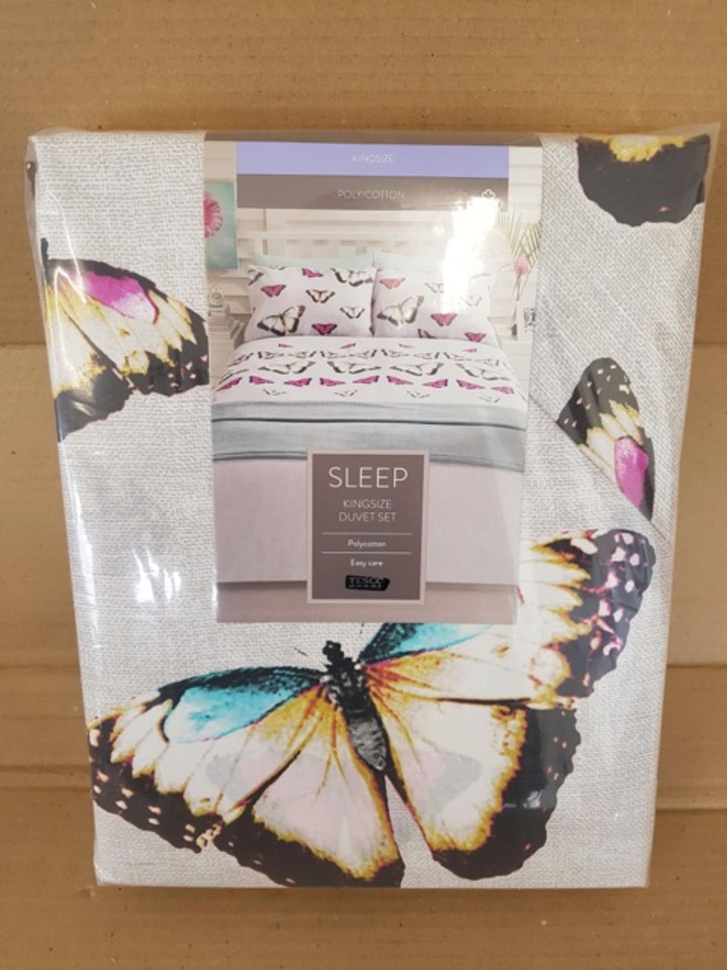 PALLET TO CONTIAN 96 x Brand New Sleep Digital Butterfly Easy Care King Size Duvet Sets