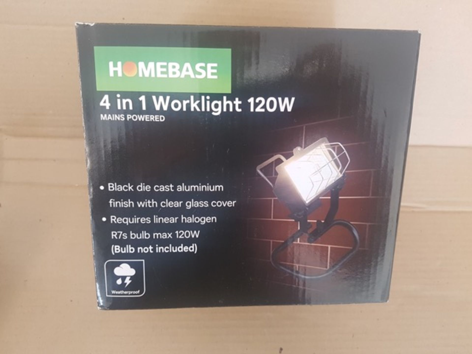 PALLET TO CONTAIN 180 x Brand New 120W 4 in 1 Mains Powered Weatherproof Worklight's