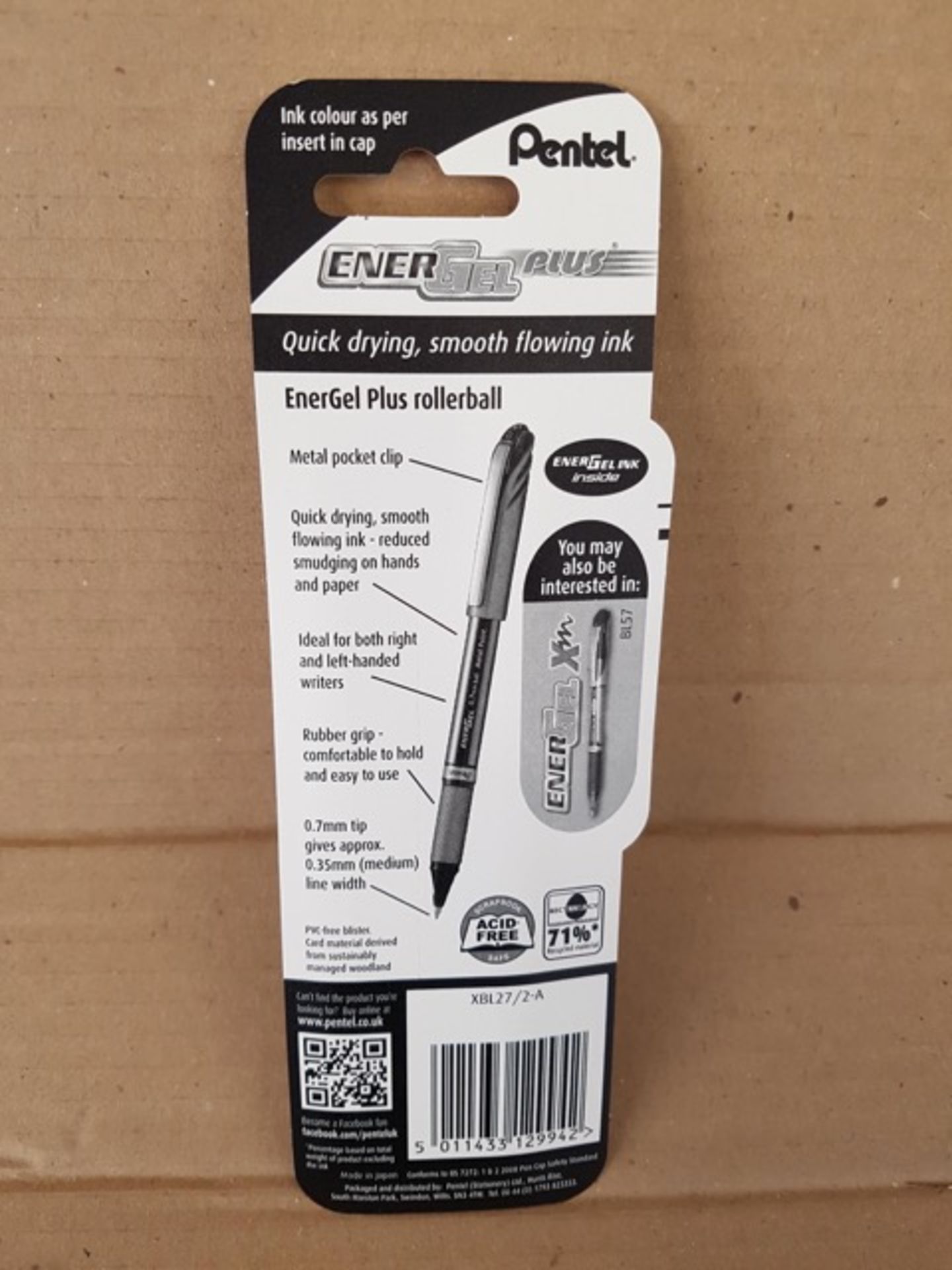 PALLET TO CONTAIN 960 x Brand New Pentel 2 Pack Quick Dry Medium Energel Plus Rollerball Pens - Bild 3 aus 3