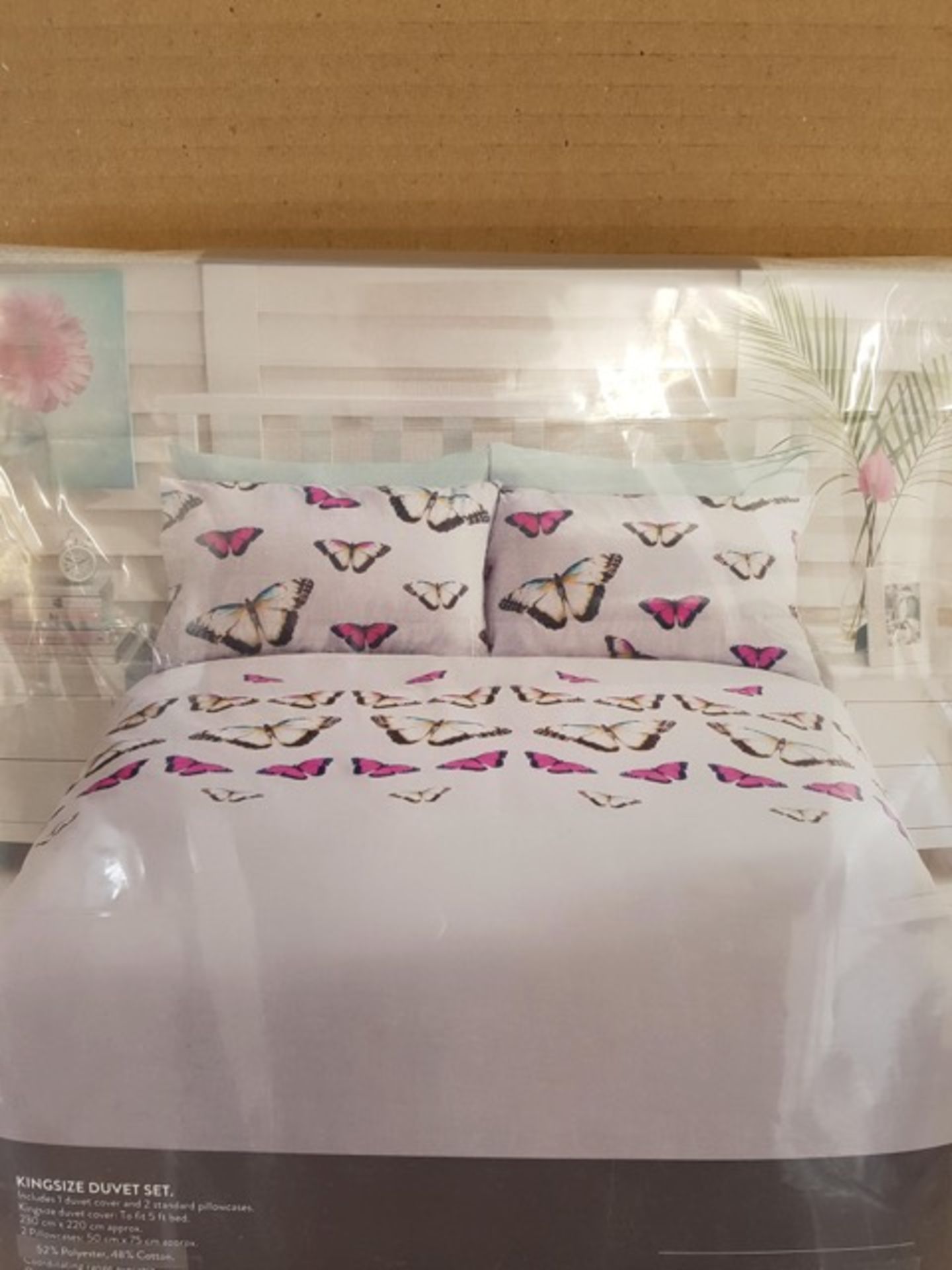 PALLET TO CONTIAN 96 x Brand New Sleep Digital Butterfly Easy Care King Size Duvet Sets - Image 3 of 3