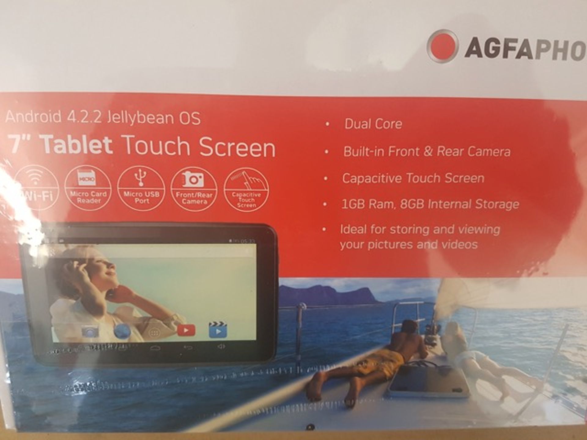 3 x Brand New Agfaphoto 7 Inch Tablet Touch Screen. Android 4.2.2 Jellybean OS. Dual Core, Built - Image 2 of 3