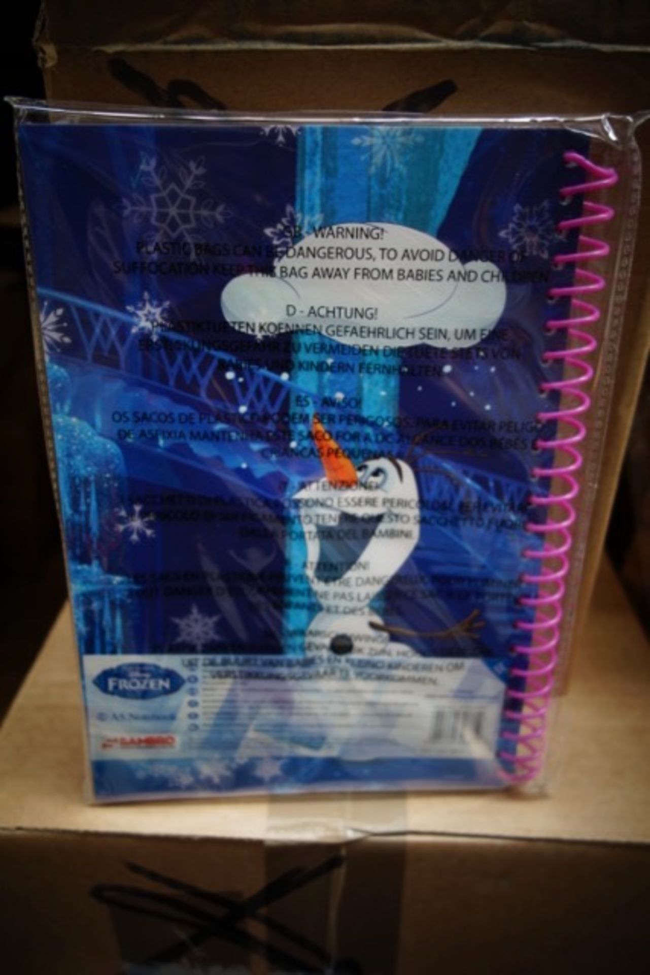 60 x Brand New Disney Frozen A5 Spiral Notebook's - Image 2 of 2