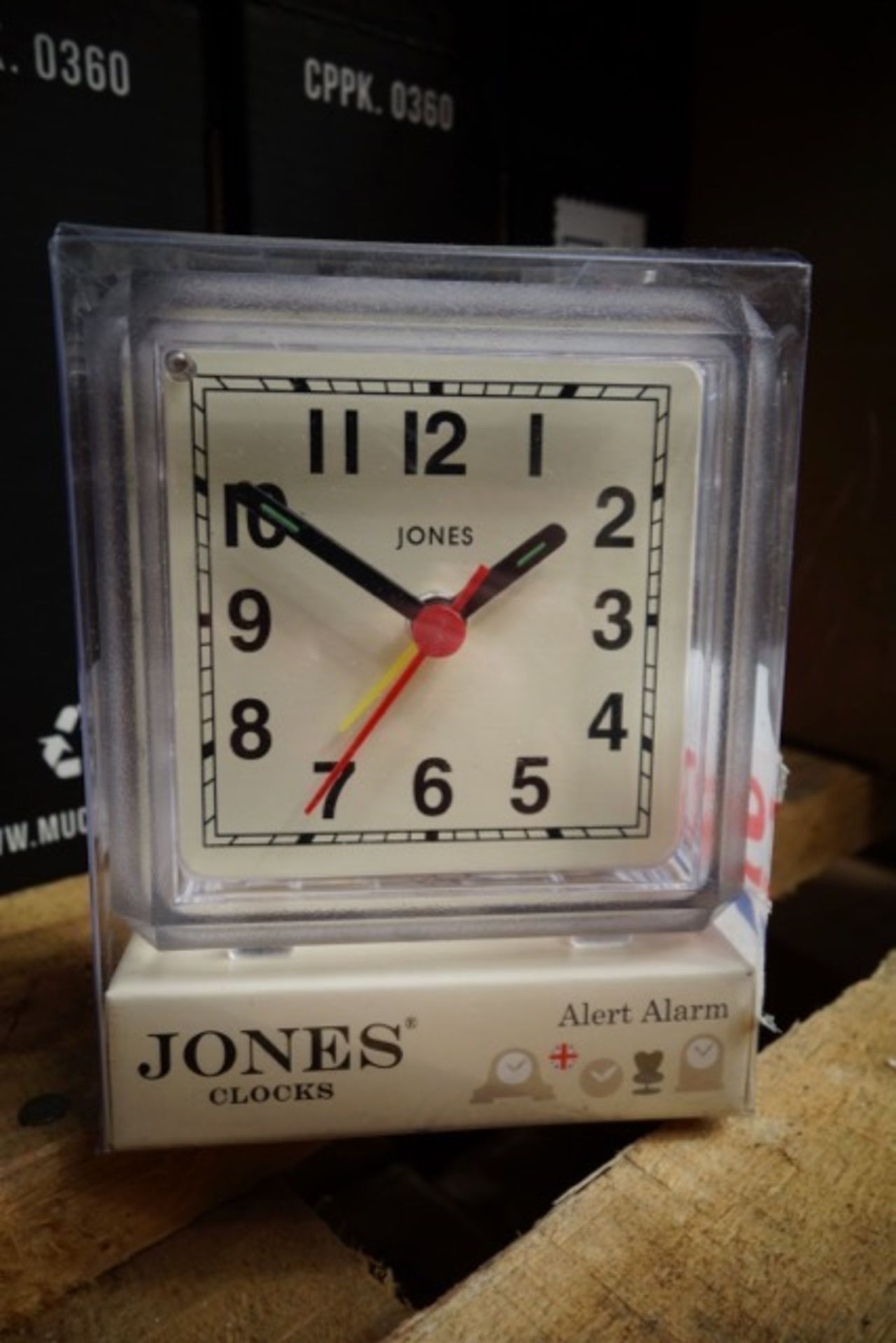 18 x Brand New Jones Clocks Alert Alarm Clock's