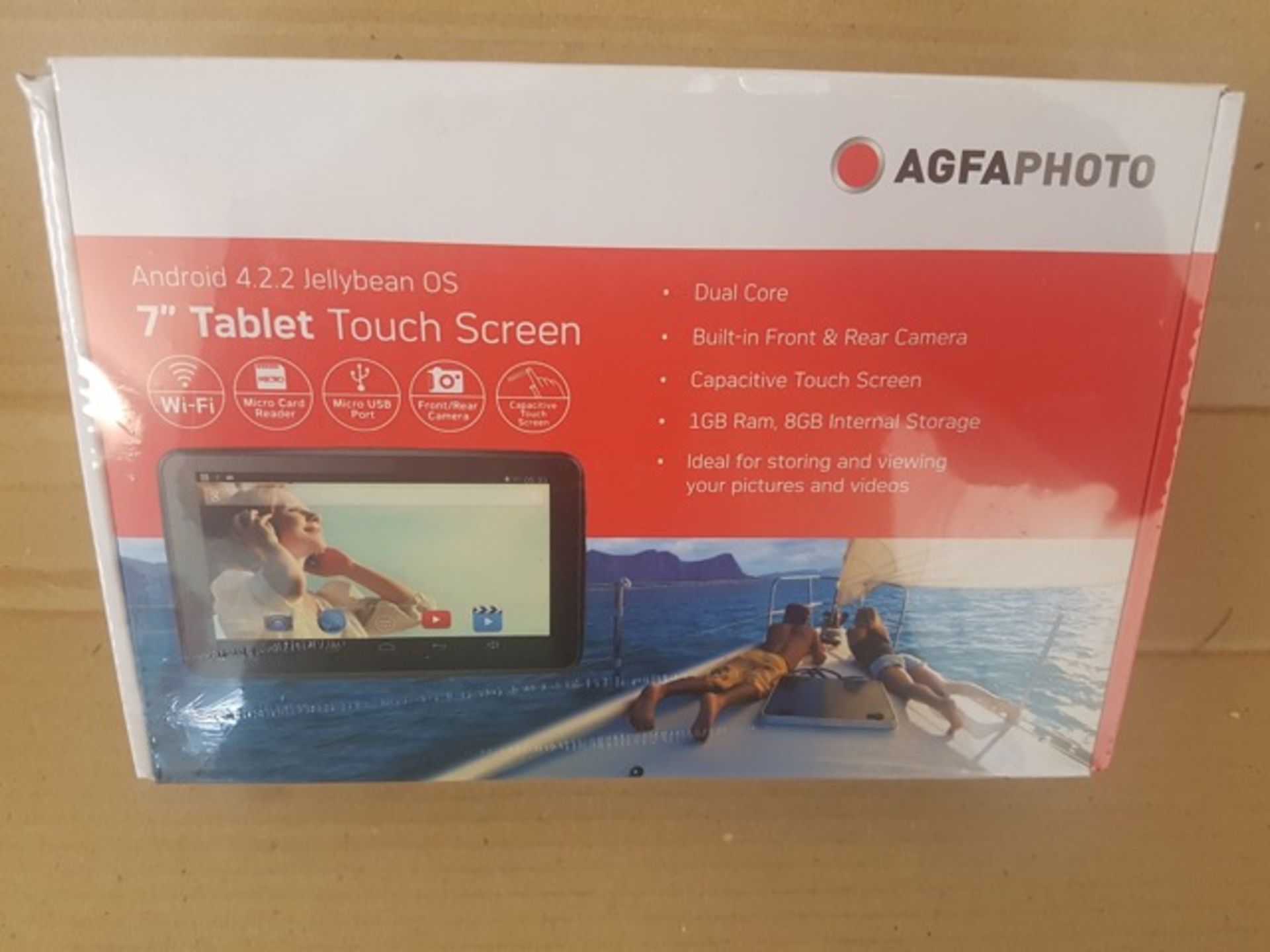 3 x Brand New Agfaphoto 7 Inch Tablet Touch Screen. Android 4.2.2 Jellybean OS. Dual Core, Built