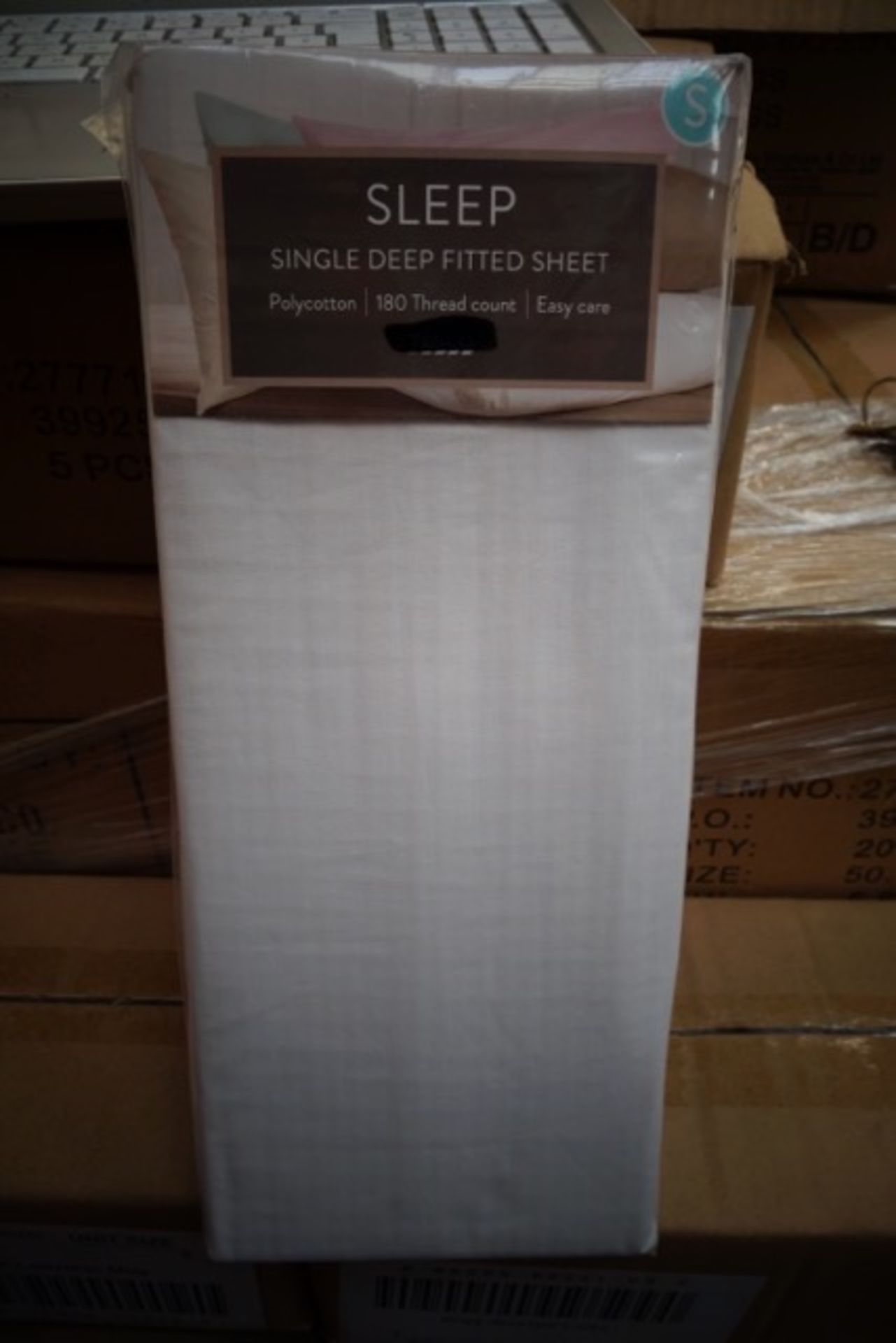 30 x Brand New Sleep Single Deep Fitted 180 Thread Count Fitted Sheets.