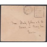 BRITISH SOLOMON ISLANDS 1906 (sep 24) - Stampless cover (minor faults) with "GOVERNMENT RESIDENCE,