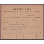 BOER WAR 1902 - Army Post Office Letter Bill passing mail from the A.P.O. at Heilbron to the Civil