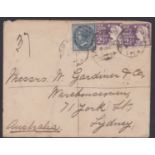NEW HEBRIDES 1899 - Registered cover to Sydney with registration number "37" bearing New South Wales