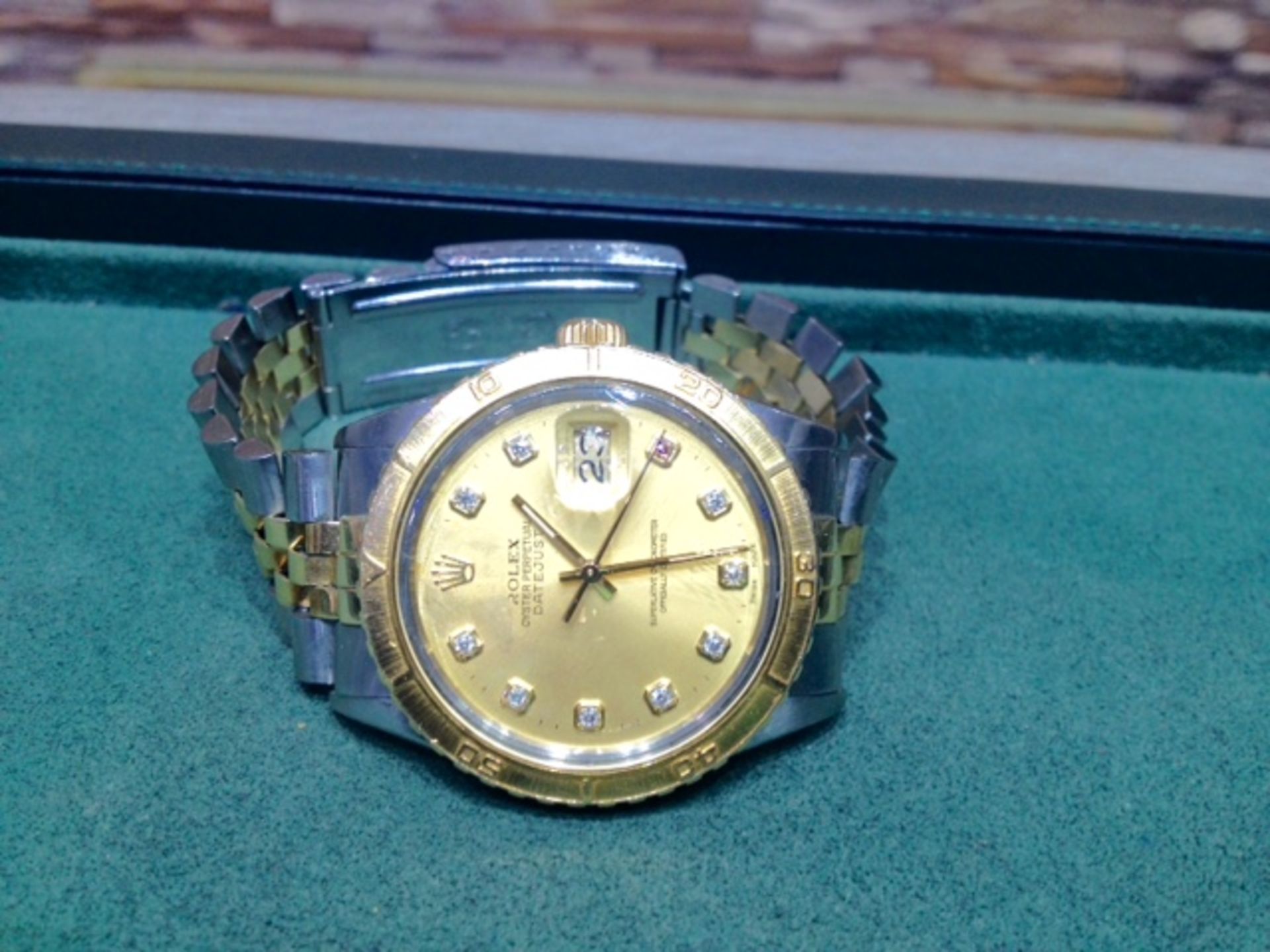 *NEXT BID WINS* 1979 Vintage Rolex Turnograph with Factory Original Diamond Dial - Bild 3 aus 4