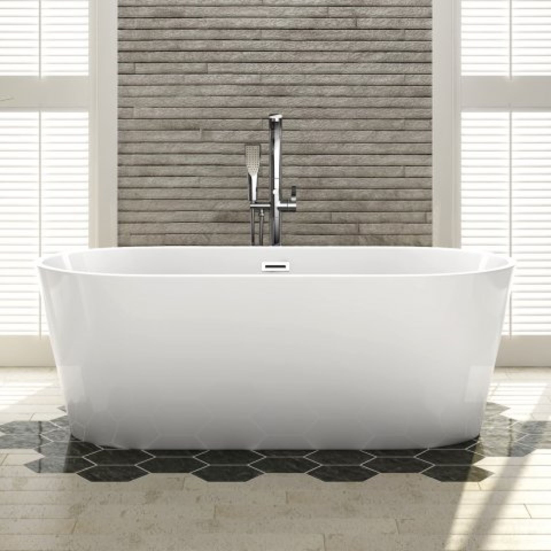 (O35) 1700x800mm Ava Slimline Freestanding Bath - Large. RRP £1,499. Room To Share If you are - Image 2 of 4