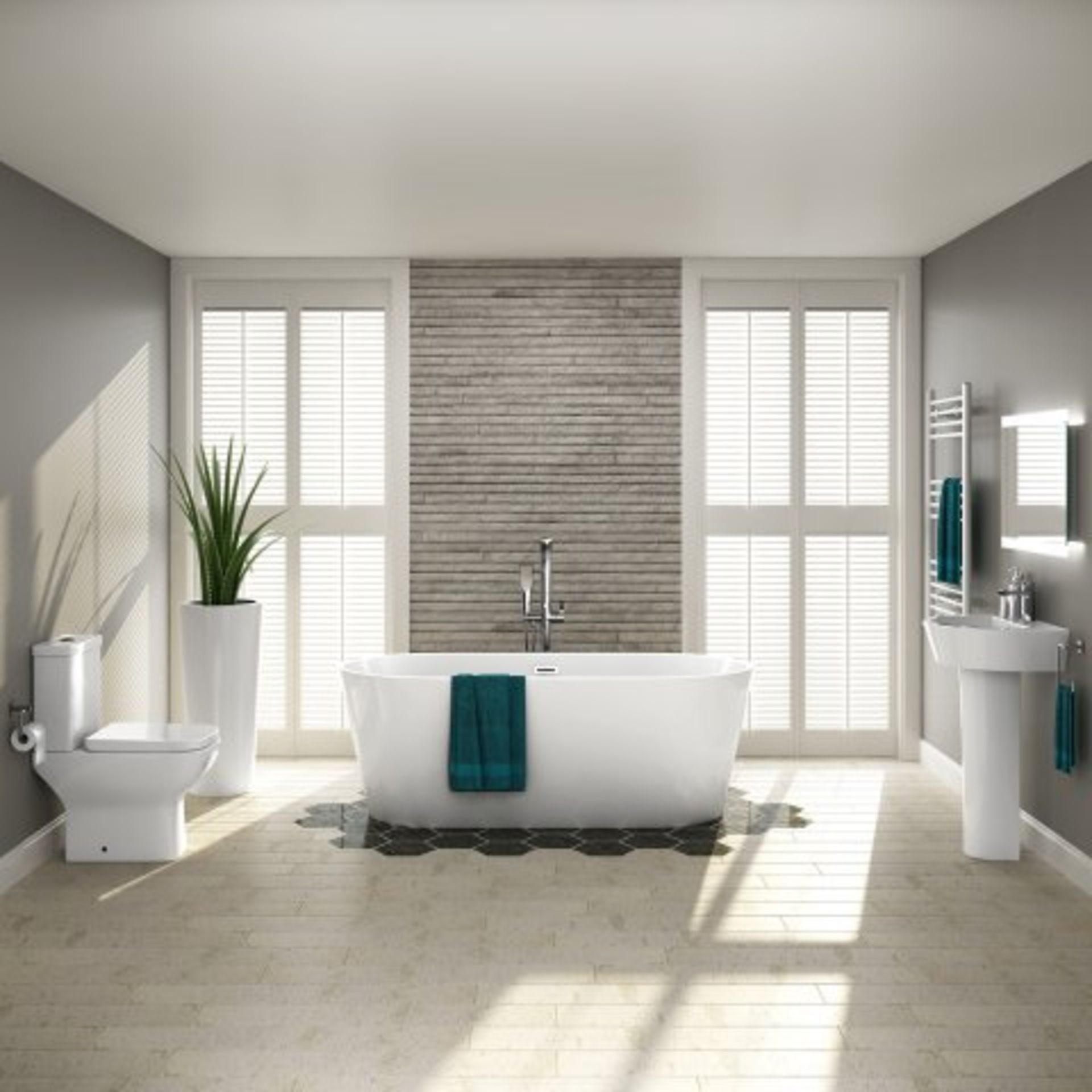 (O35) 1700x800mm Ava Slimline Freestanding Bath - Large. RRP £1,499. Room To Share If you are - Image 4 of 4