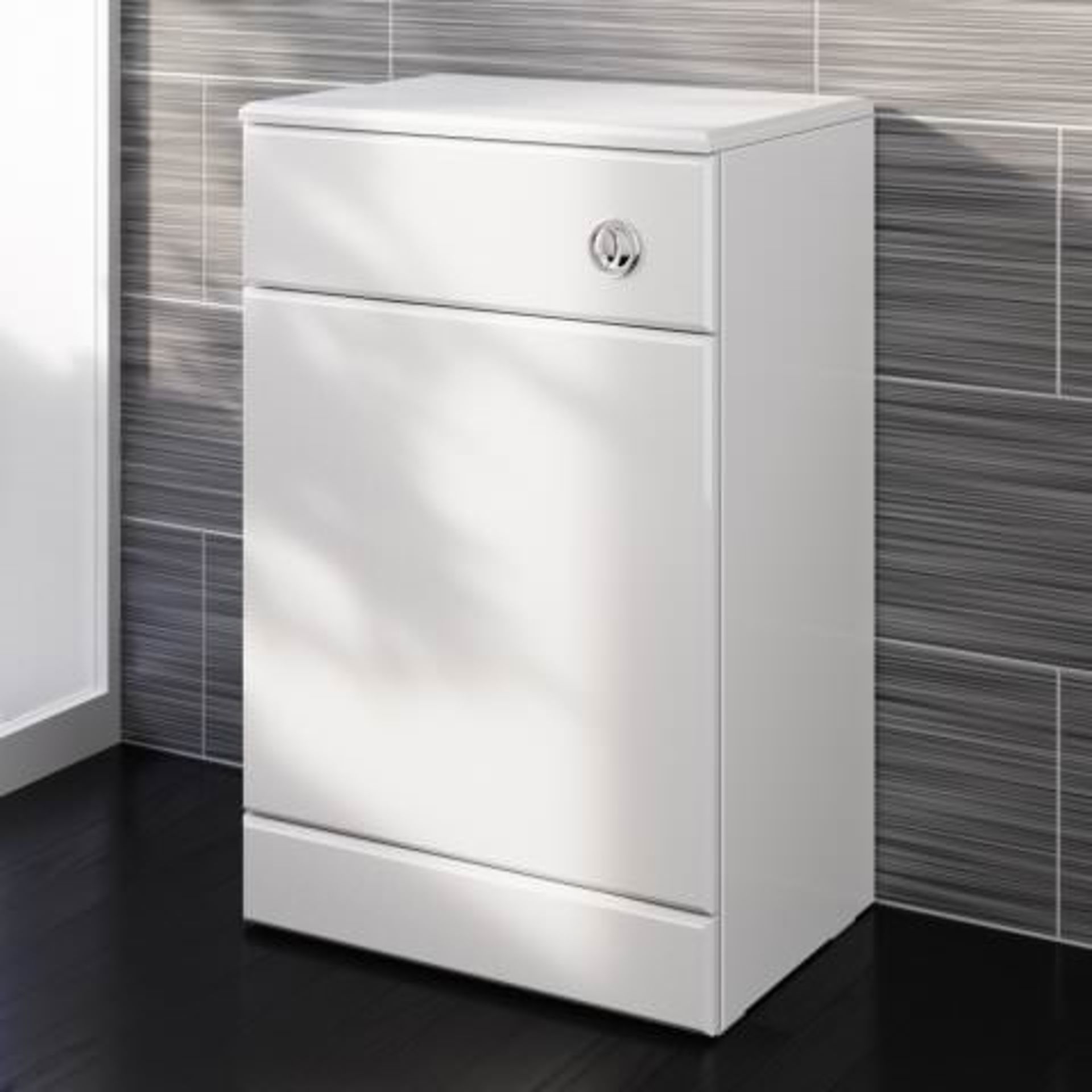 (O27) 500x330mm Quartz Gloss White Back To Wall Toilet Unit This beautifully produced bathroom