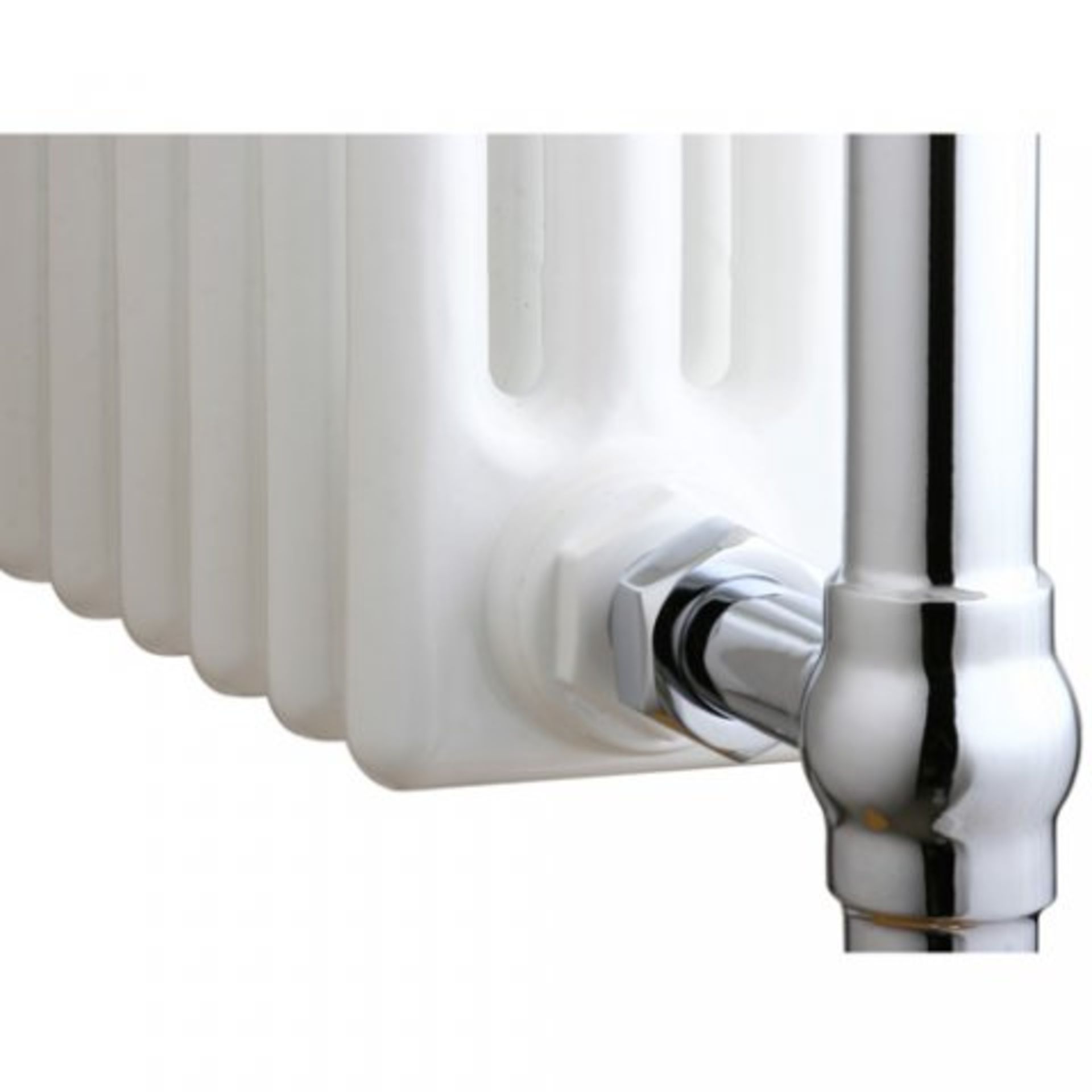 (O16) 952x659mm Large Traditional White Towel Rail Radiator - Victoria Premium. RRP £341.99. Long - Image 4 of 5