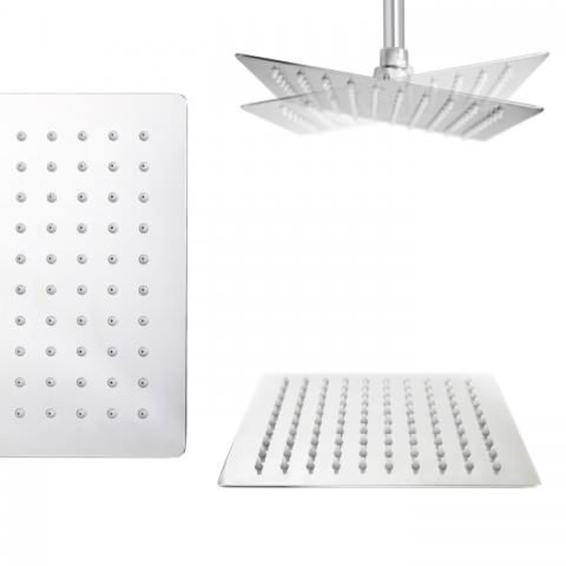 (O37) 200mm Square Head Thermostatic Exposed Shower Kit. RRP £349.99. Designer Style Our - Image 4 of 5