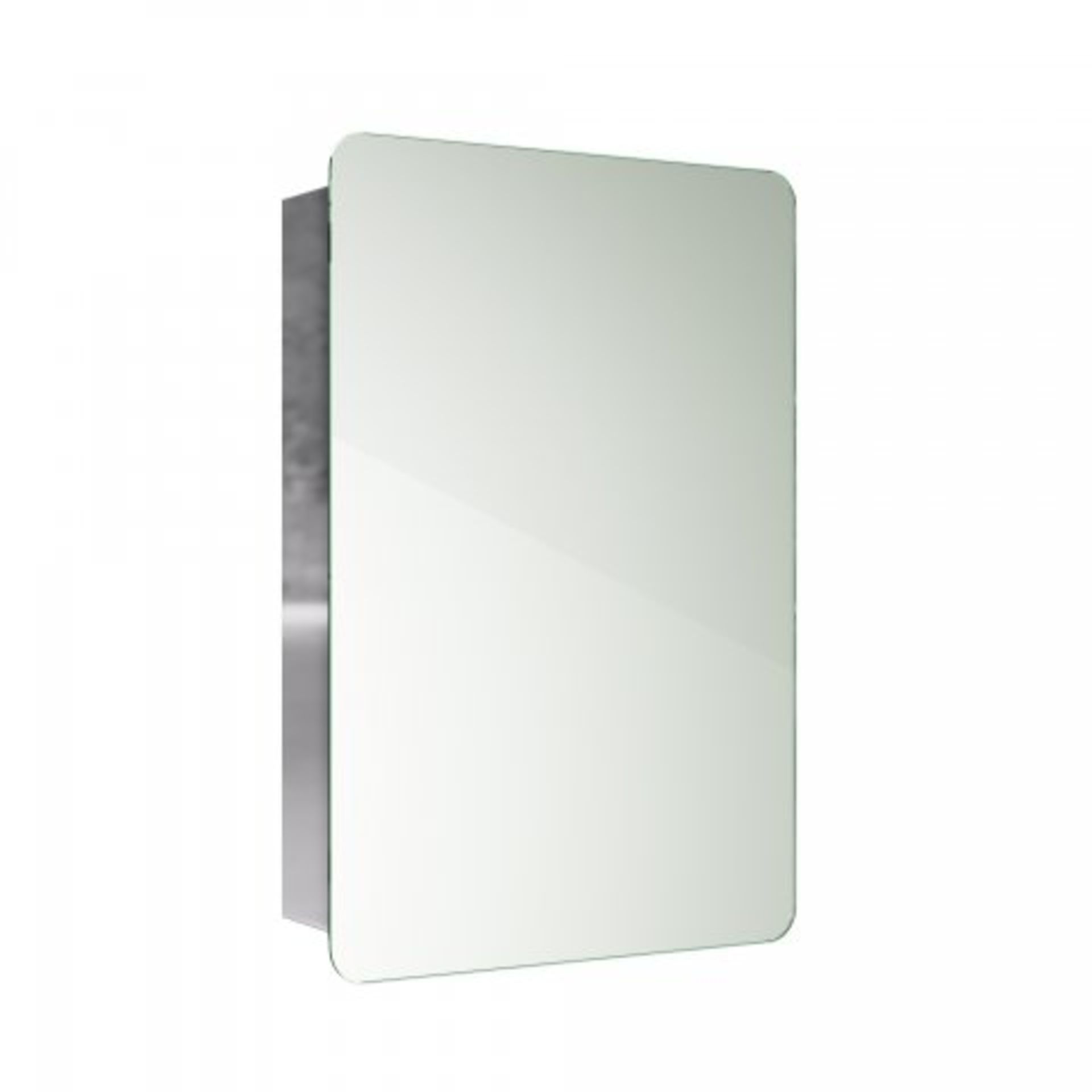 (O32) 660x460mm Liberty Stainless Steel Sliding Door Mirror Cabinet. RRP £249.99. This stunning - Image 3 of 4