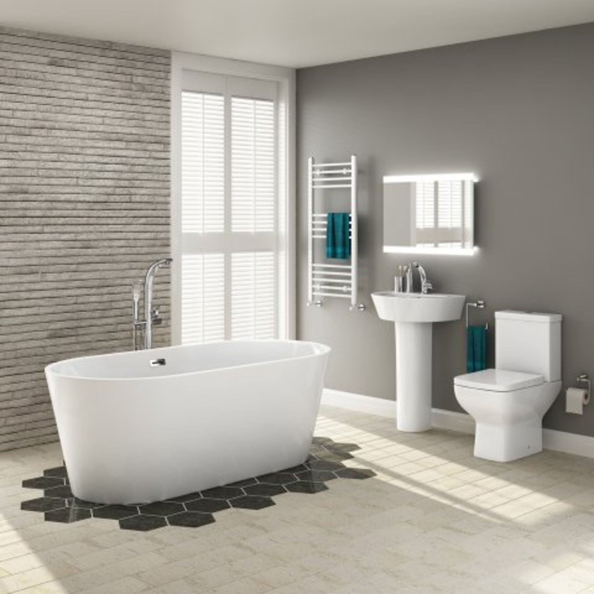 (O35) 1700x800mm Ava Slimline Freestanding Bath - Large. RRP £1,499. Room To Share If you are - Image 3 of 4