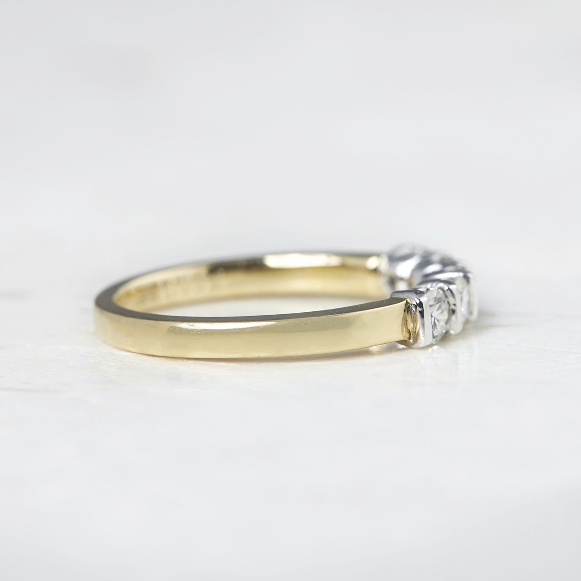 Mappin & Webb, 18k Yellow Gold & Platinum 0.50ct Diamond Five Stone Ring - Image 3 of 5