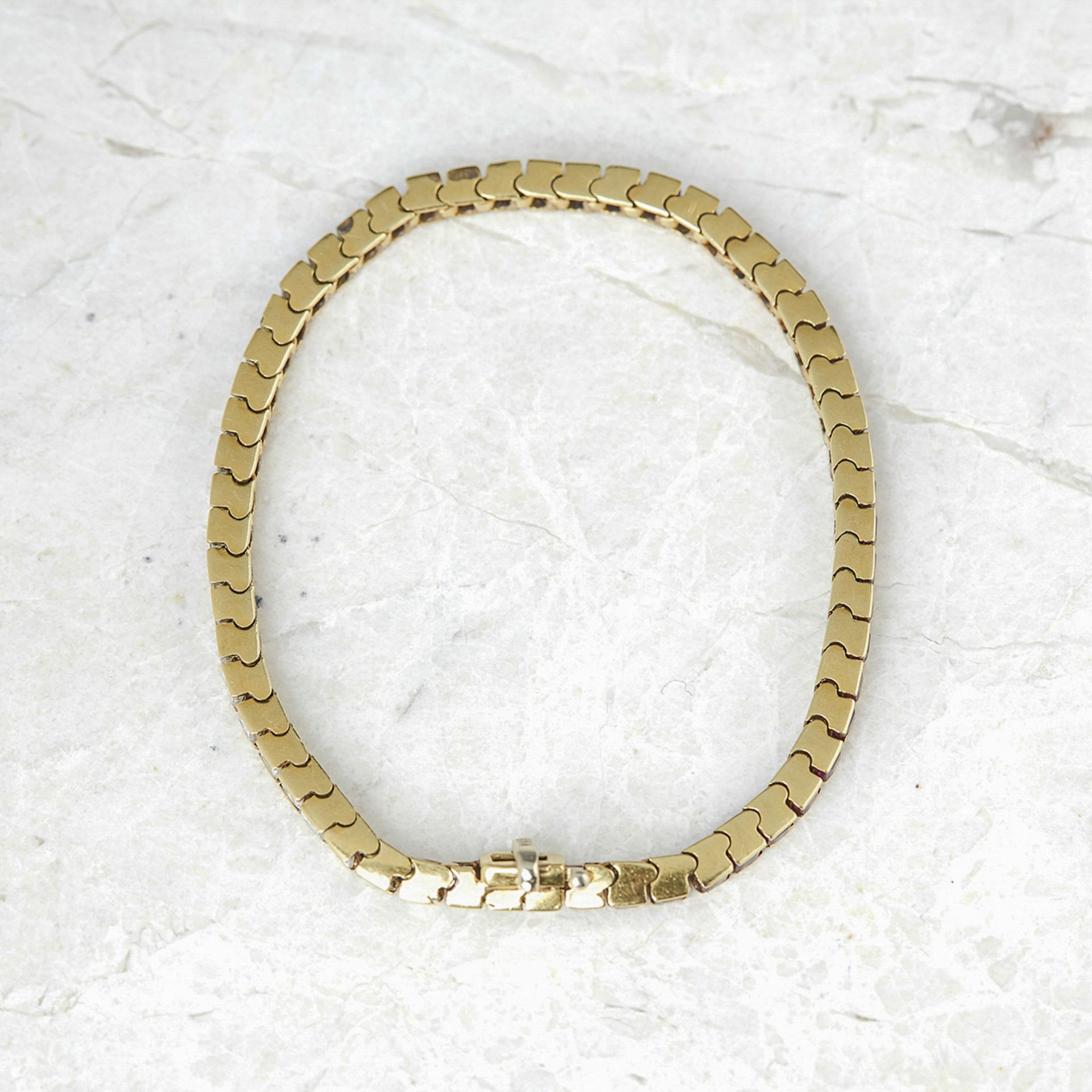 Unbranded, 18k Yellow Gold 3.50ct Ruby & 3.50ct Diamond Tennis Bracelet - Image 6 of 6