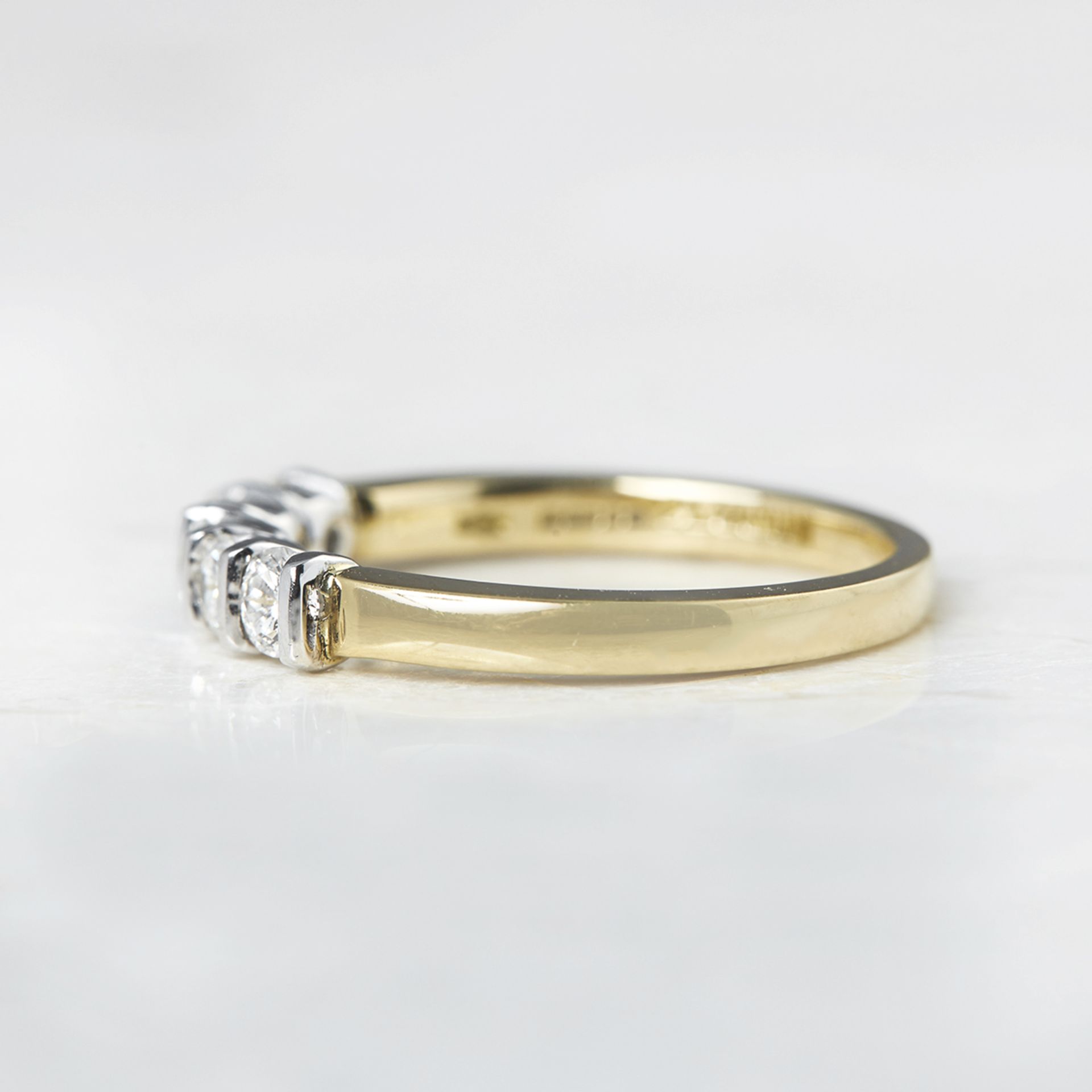 Mappin & Webb, 18k Yellow Gold & Platinum 0.50ct Diamond Five Stone Ring - Image 4 of 5